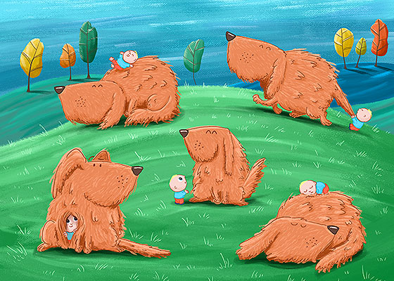 Big Dog - Kids Illustration