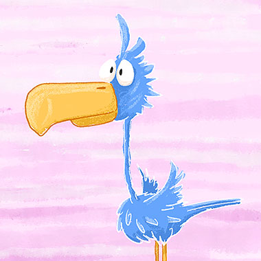 Bird character Illustration